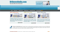 Desktop Screenshot of indianstockmarket.nriinvestindia.com