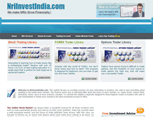 Tablet Screenshot of indianstockmarket.nriinvestindia.com